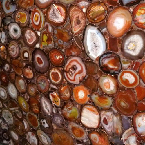 Dye Red Agate Slabs